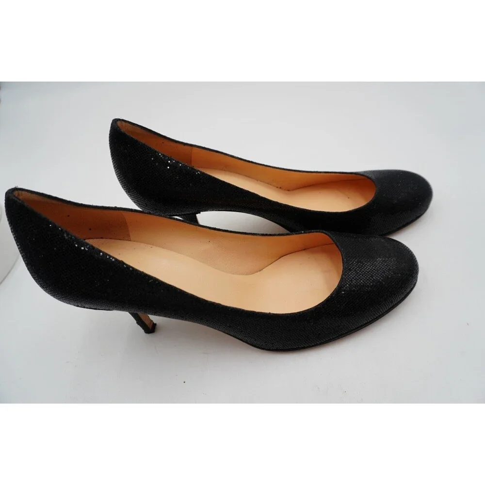 Kate Spade New York Women's Size 11M Black Glitter Shimmer Sparkle Evening Pumps